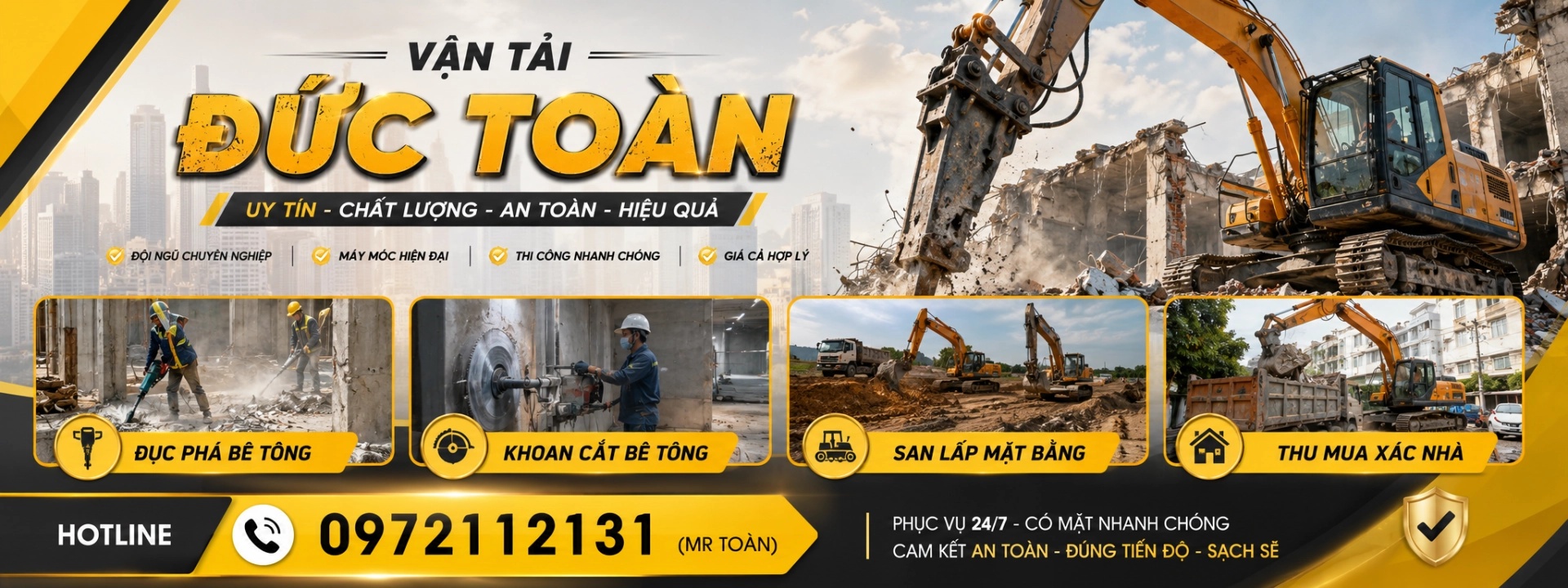 tháo dỡ công trình giá rẻ Bà Rịa Vũng Tàu